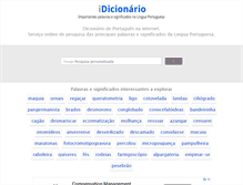 Tablet Screenshot of idicionario.com